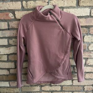 Athleta Cozy Karma Asym Pullover sweatshirt